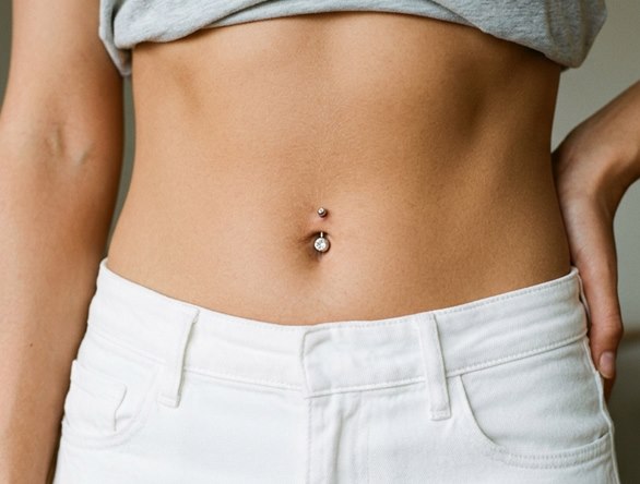 Piercing buric în salonul Anastasia, Chișinău